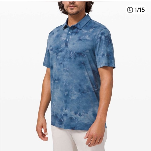 lululemon athletica Other - Lululemon Evolution Polo Wash
Diamond Dye True Navy
Chambray Size medium